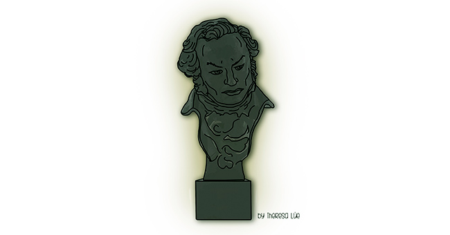 Estatuilla de los Premios Goya  Estatuas, Dibujos de colores, Piezas  decorativas